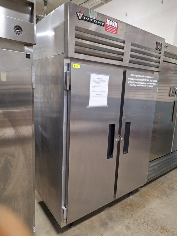 Victory 2 Door Refrigerator, Model RAA-20-S9, 1 PH, 52"x33"x84"