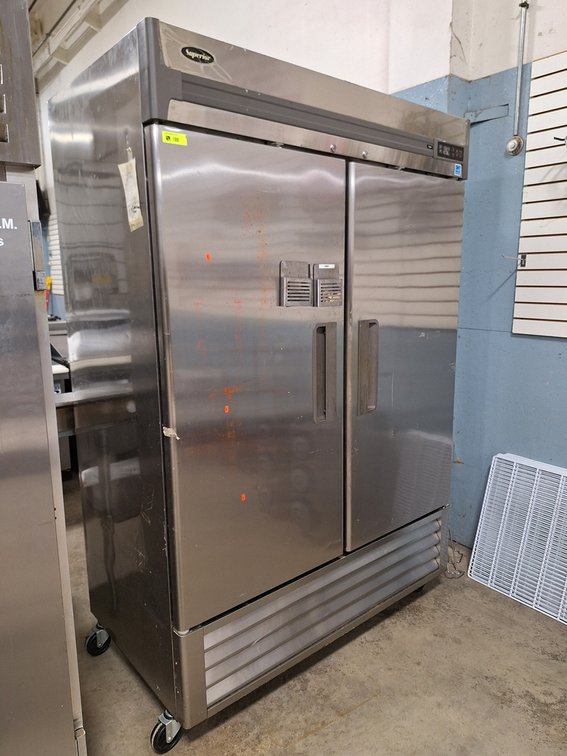 Superior 2 Door Freezer on Wheels, Model F49-S, 1 PH, 55"x31"x84"