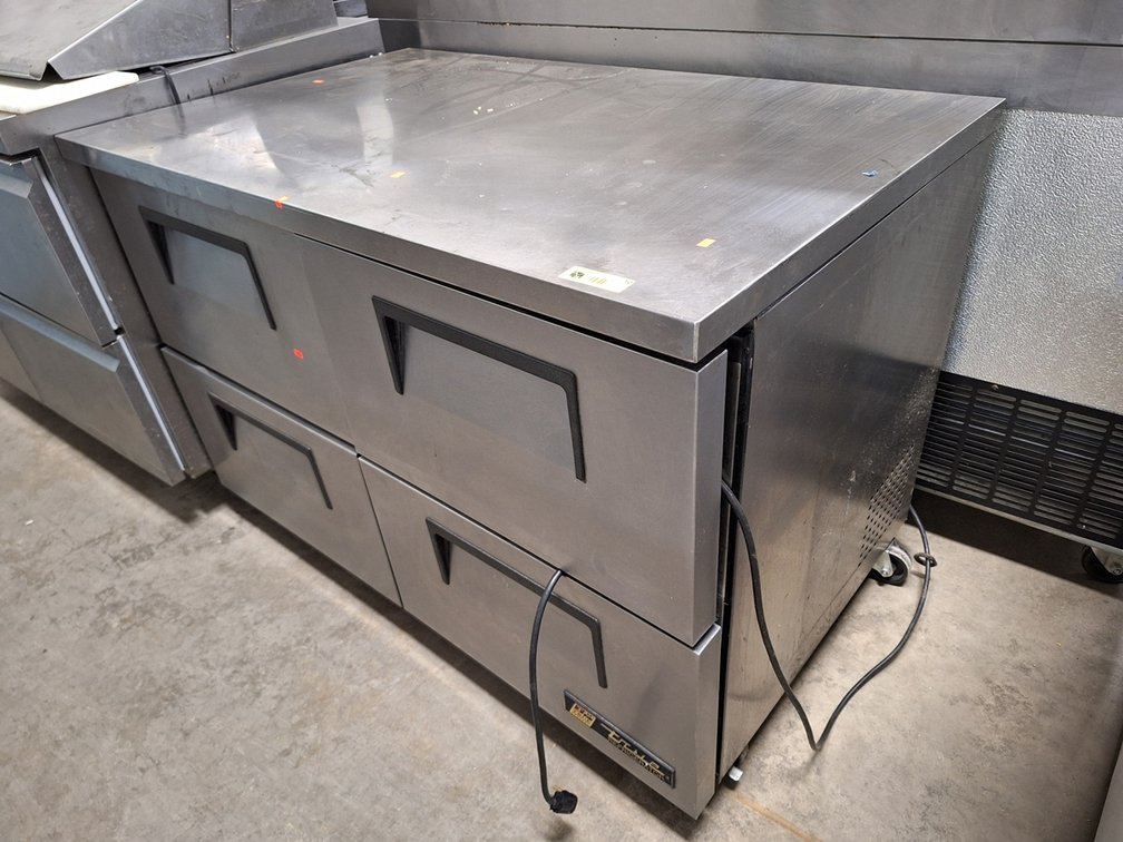True 4 Drawer Refrigerator on Wheels, 1 PH, 48"x30"x34"