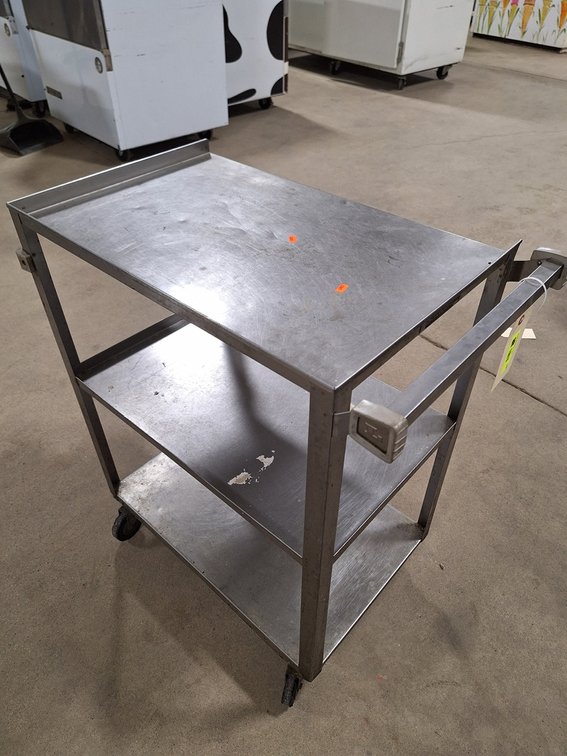 Lakeside SS 3 Tier Cart, 27"x16"x30"