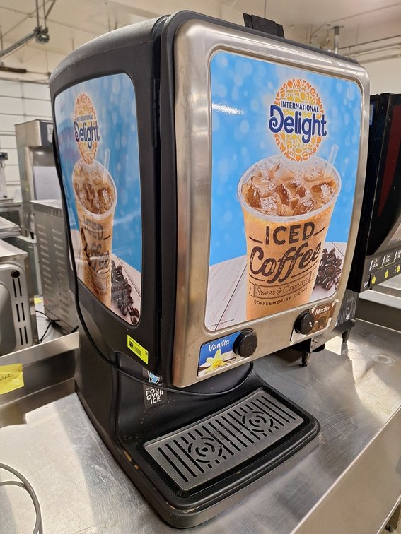 International Delight Refrigerated Drink Dispenser, 17"x22"x33"