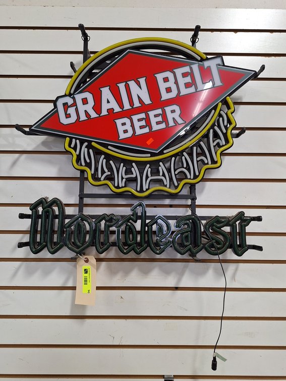 Grain Belt Neon Sign, 23"x24"