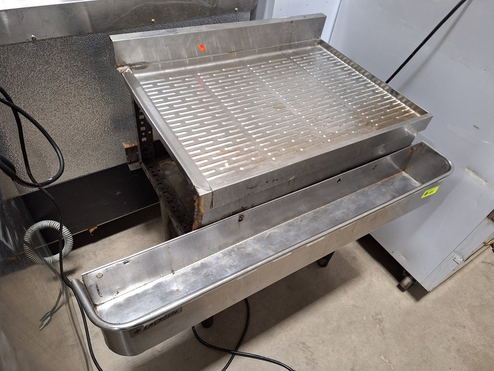 SS Underbar Drain Board, 24"x19"x30"