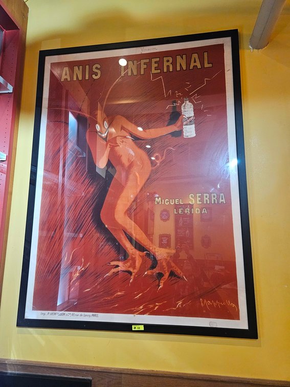 Anis Infernal Framed Picture, 75"x55"