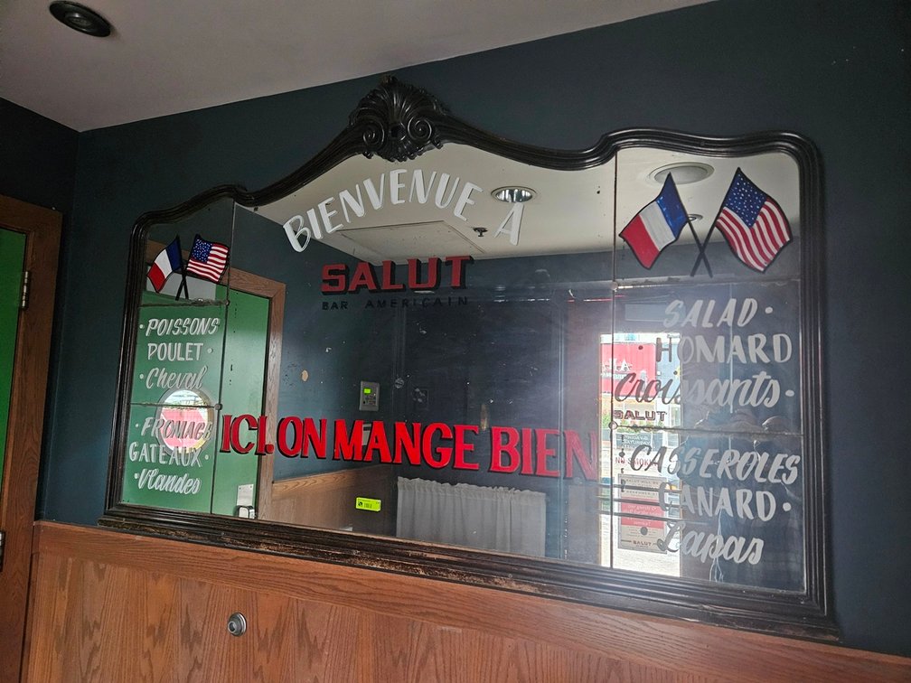 Decorative Salut Framed Mirror, 76"x48"