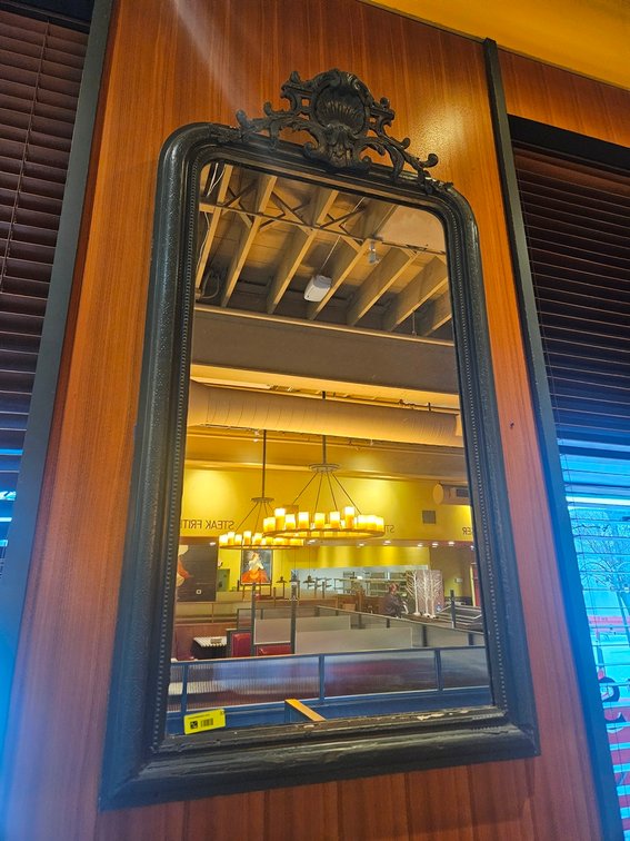 Decorative Framed Mirror, 33"x60"