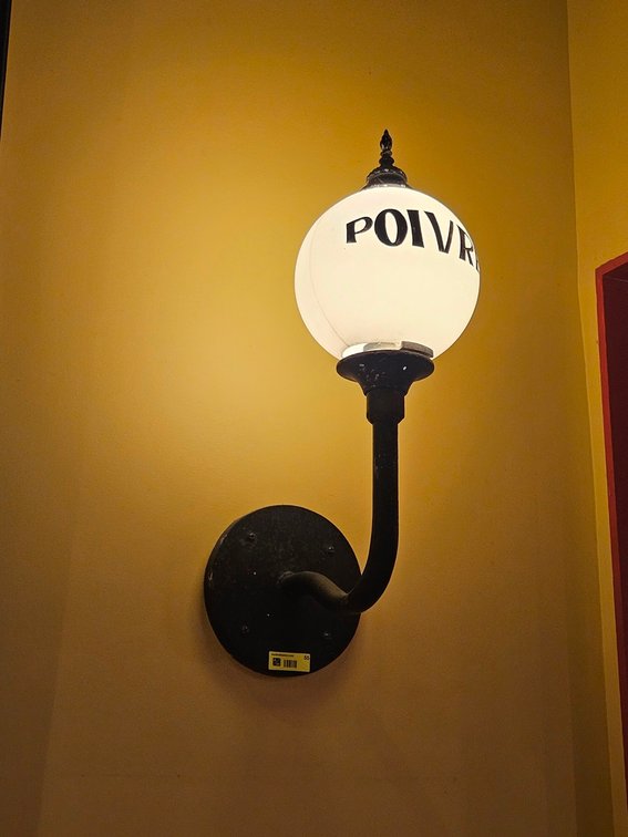 Street Light Style Wall Light Fixture, Approx. 24" Tall, 10" Wall Plate