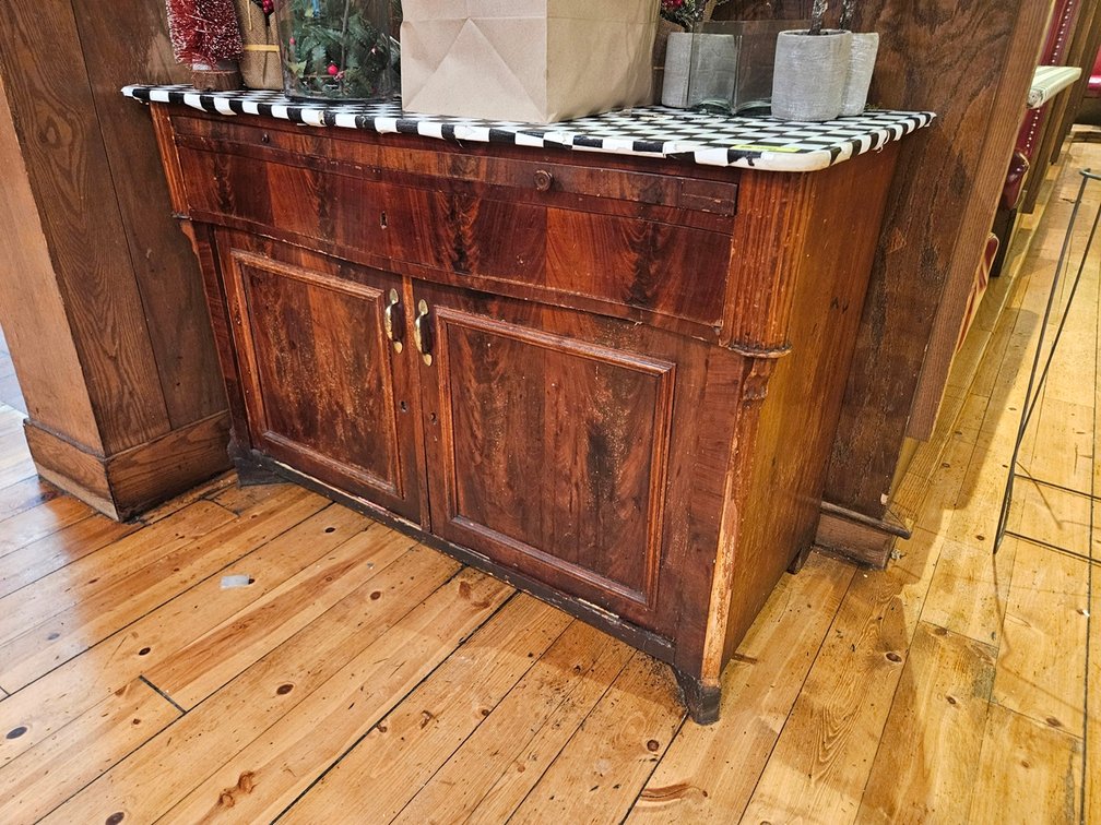 Vintage Wood Buffet, 50"x24"x33"