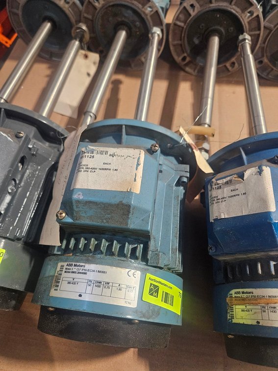 ABB .75 KW Motor, 380-420V, 3 PH, 1430 RPM