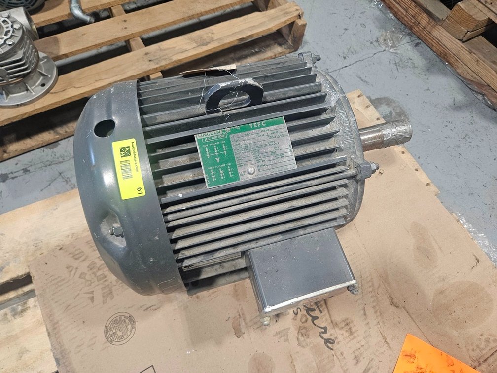 Lincoln 15 HP AC Motor, 230/460V, 3 PH, 3490 RPM
