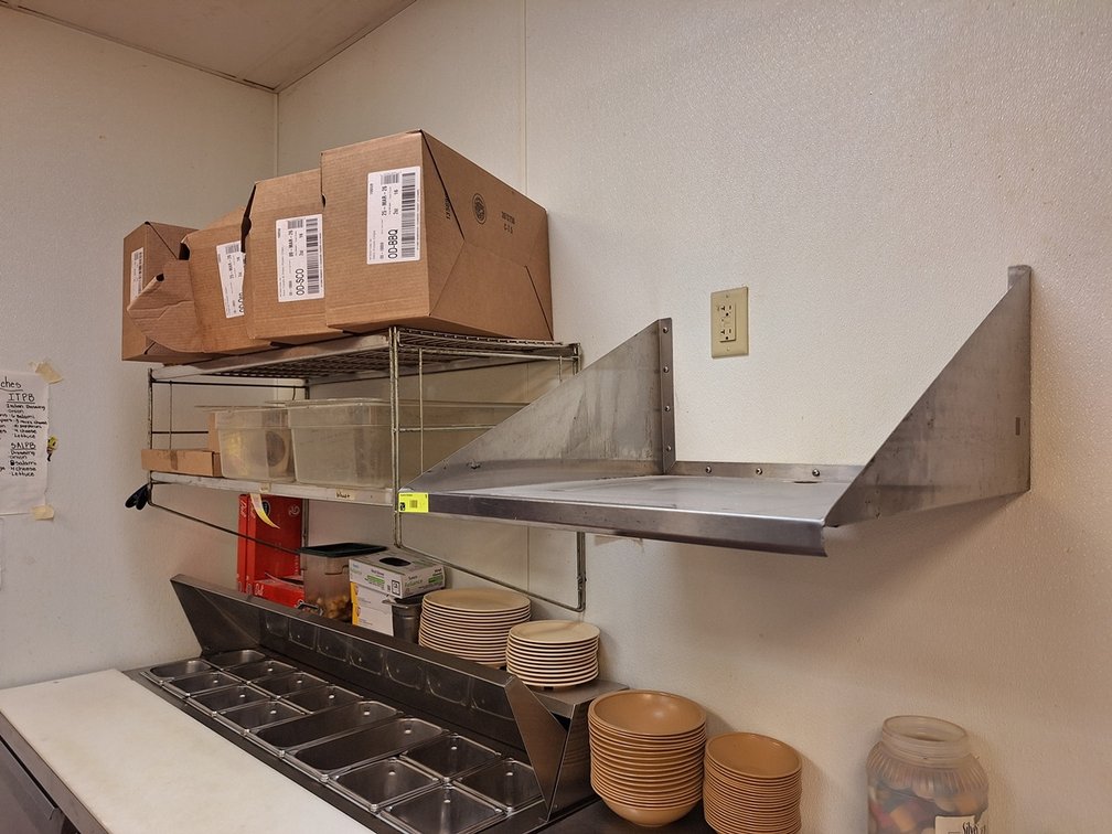 SS Wall Shelf, 24"x24"