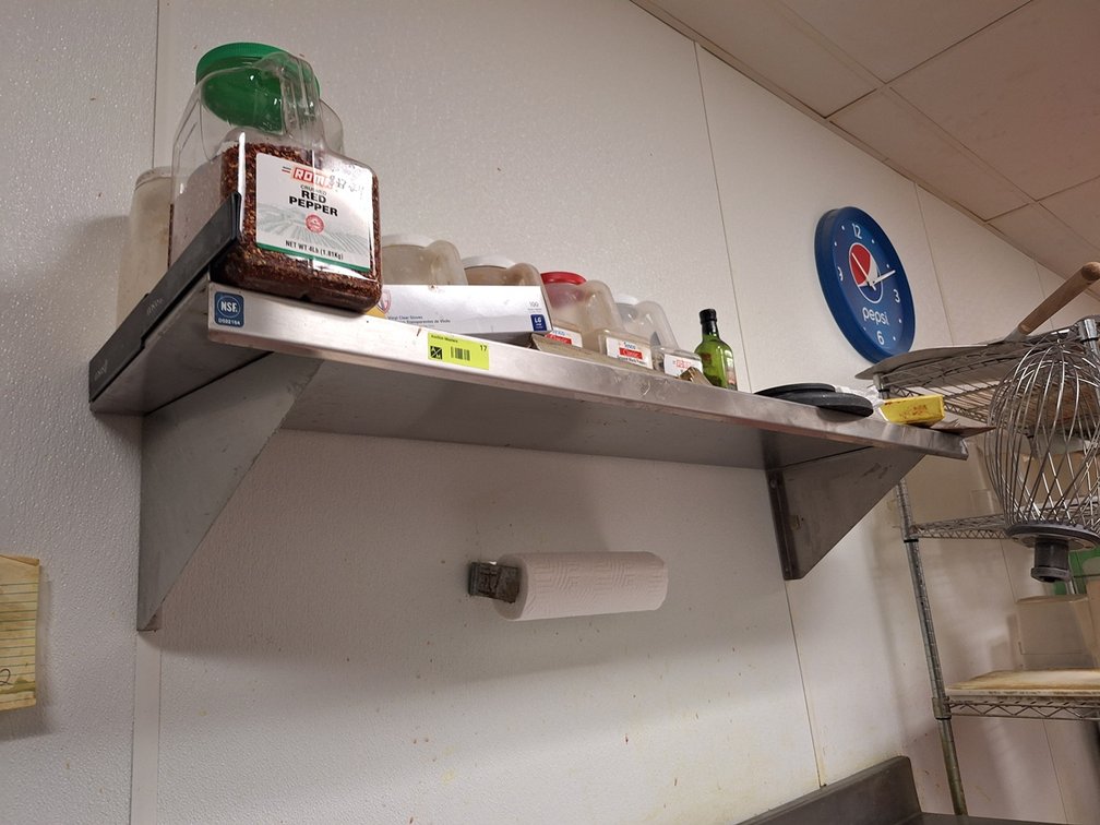 SS Kitchen Shelf, 51"x16"