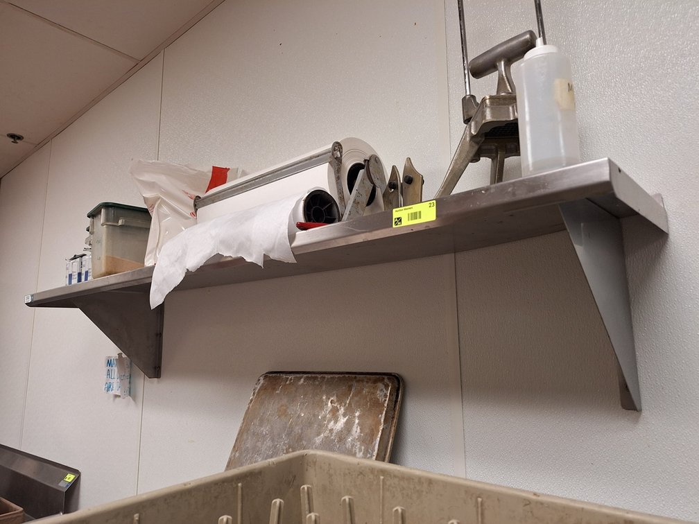 SS Wall Shelf, 72"x12"