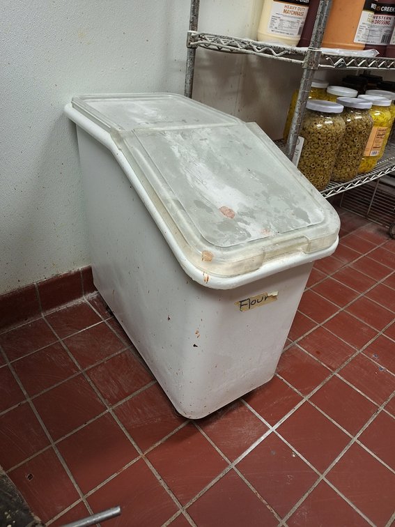 Poly Ingredient Bin on Wheels