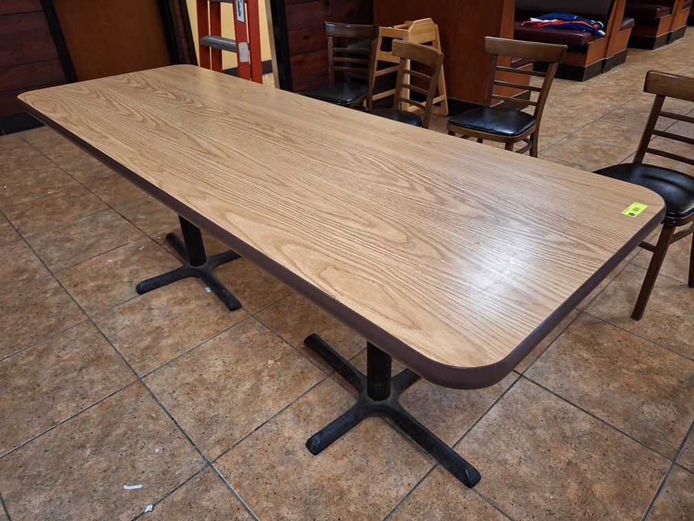 2 Long Dining Tables, 84"x30"x30"
