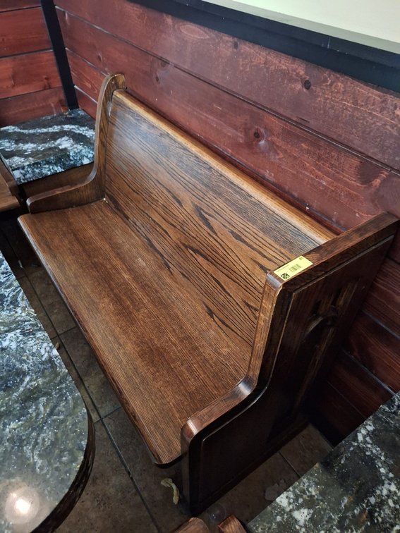 Wood Church Pew, 44"x22"x36"