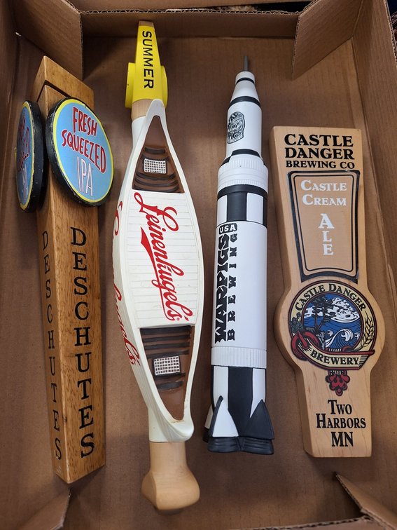 4 Assorted Tap Handles