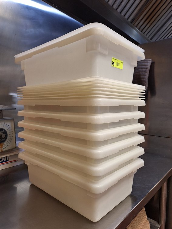 6 Poly Proof Boxes with Lids