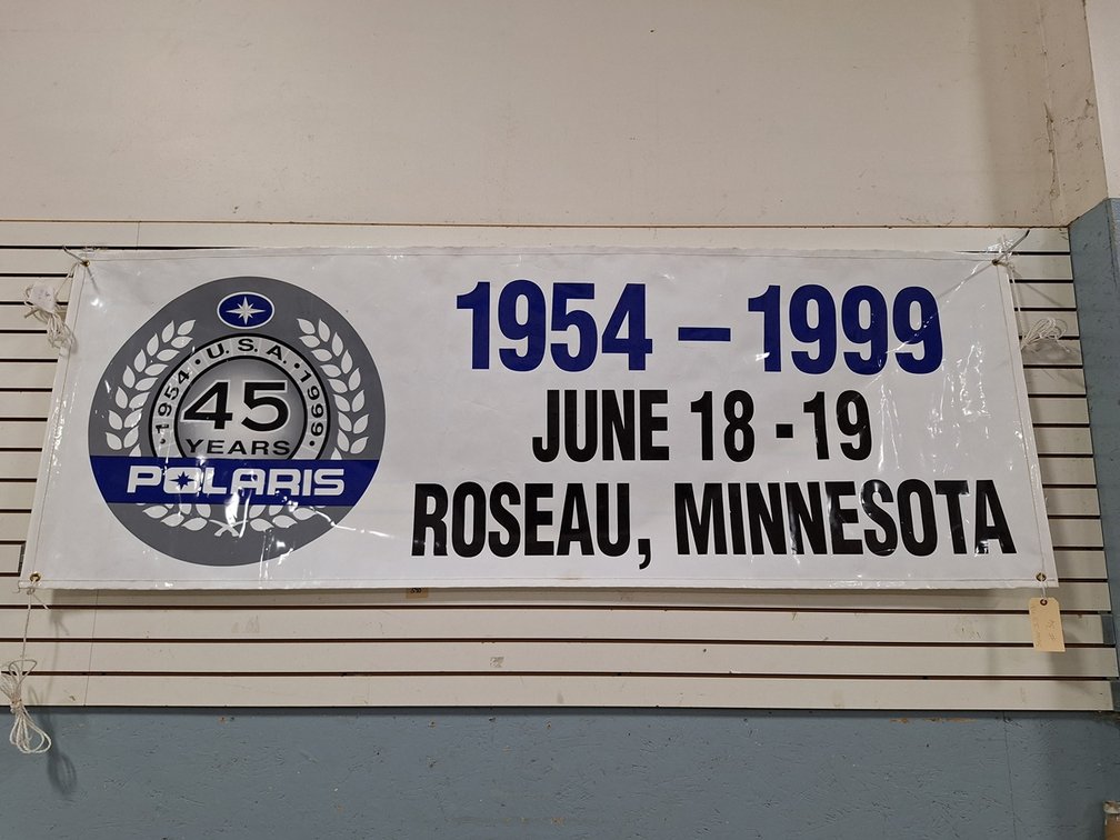 Polaris 45 Years Banner, 96"x36"