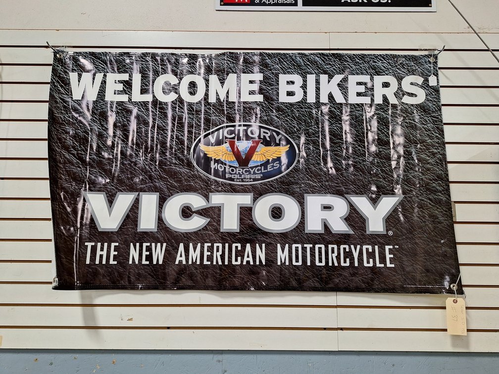Victory Motorcycles Banner, 59"x35"