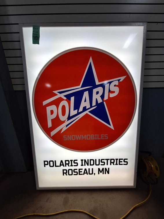 Polaris Star Industries Lighted Sign, 4'x6'