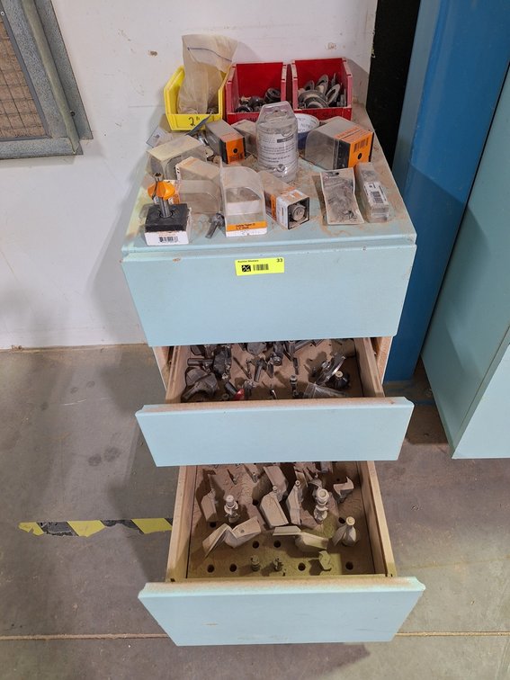 3 Drawer Cabinet with Contents, Bits and More