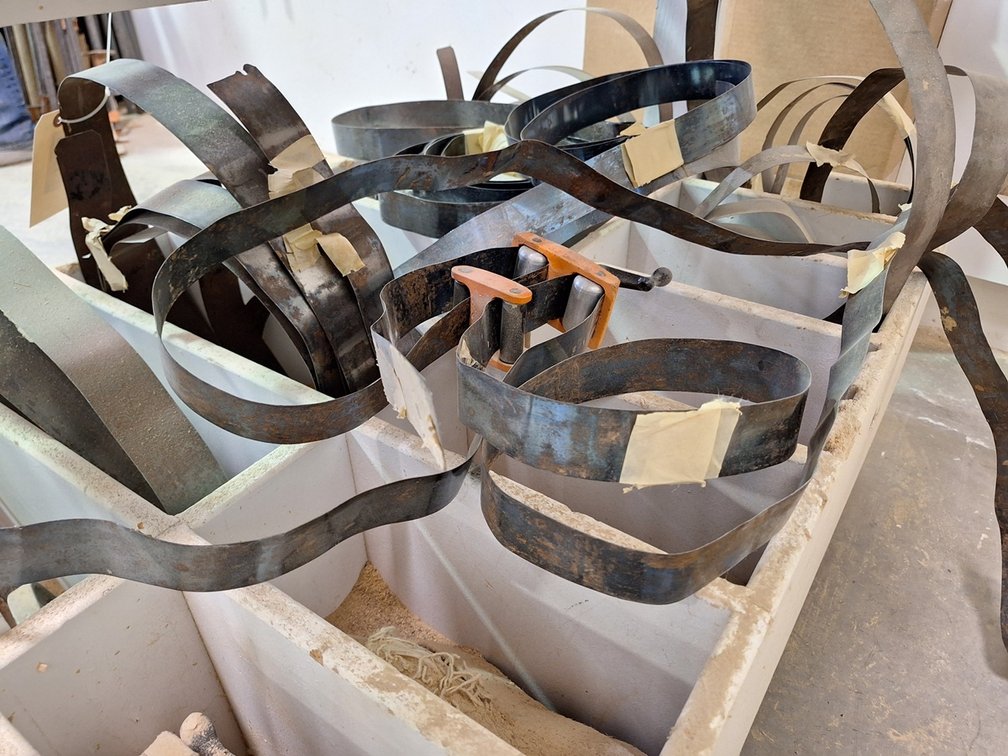 Assorted Metal Bands with Clamps