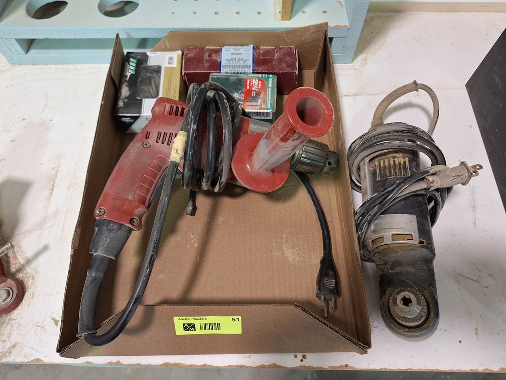 Corded Drill, Angle Grinder, More