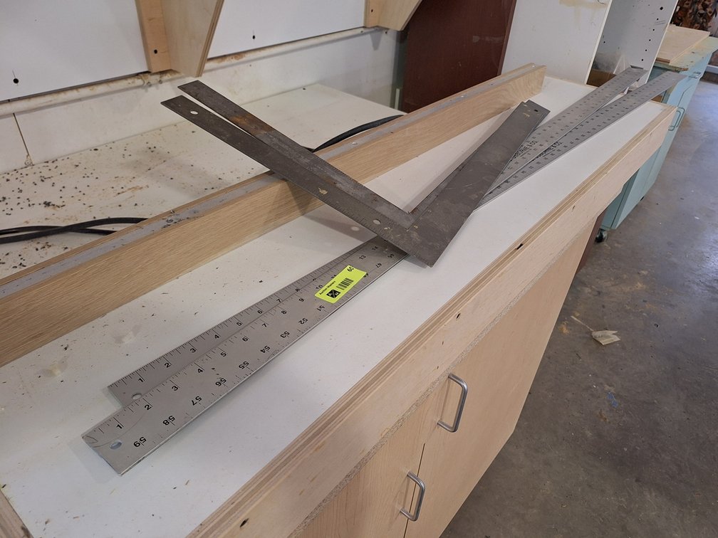 2 - 60" Straight Edges, 2 Squares