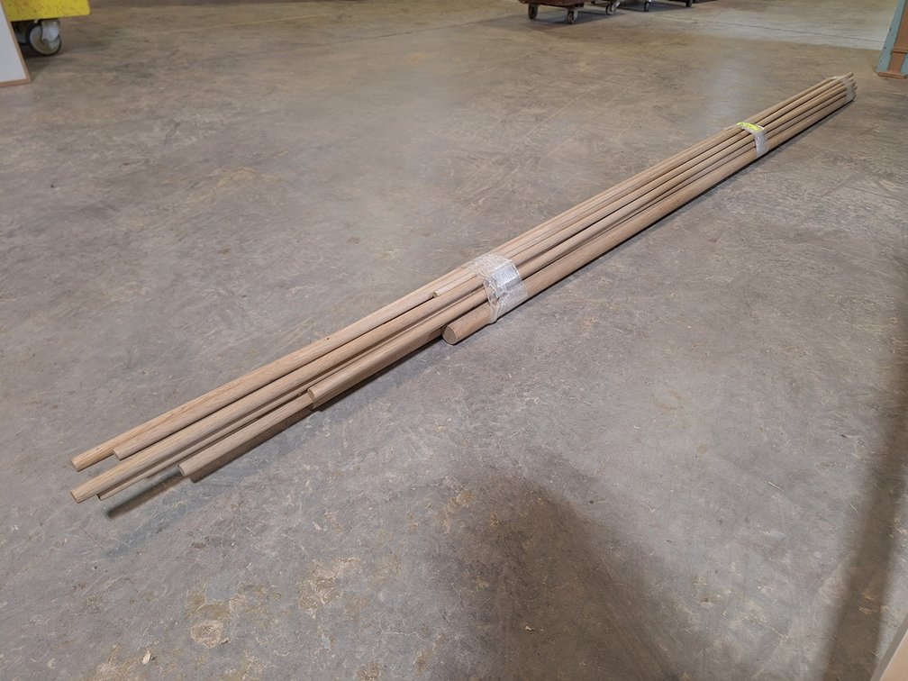 Assorted Wood Dowels, Up to 10'