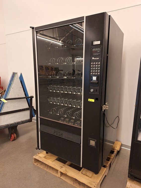 Automatic Products Glass Front Vending Machine, 115V, No Key, 36"x34"x72"
