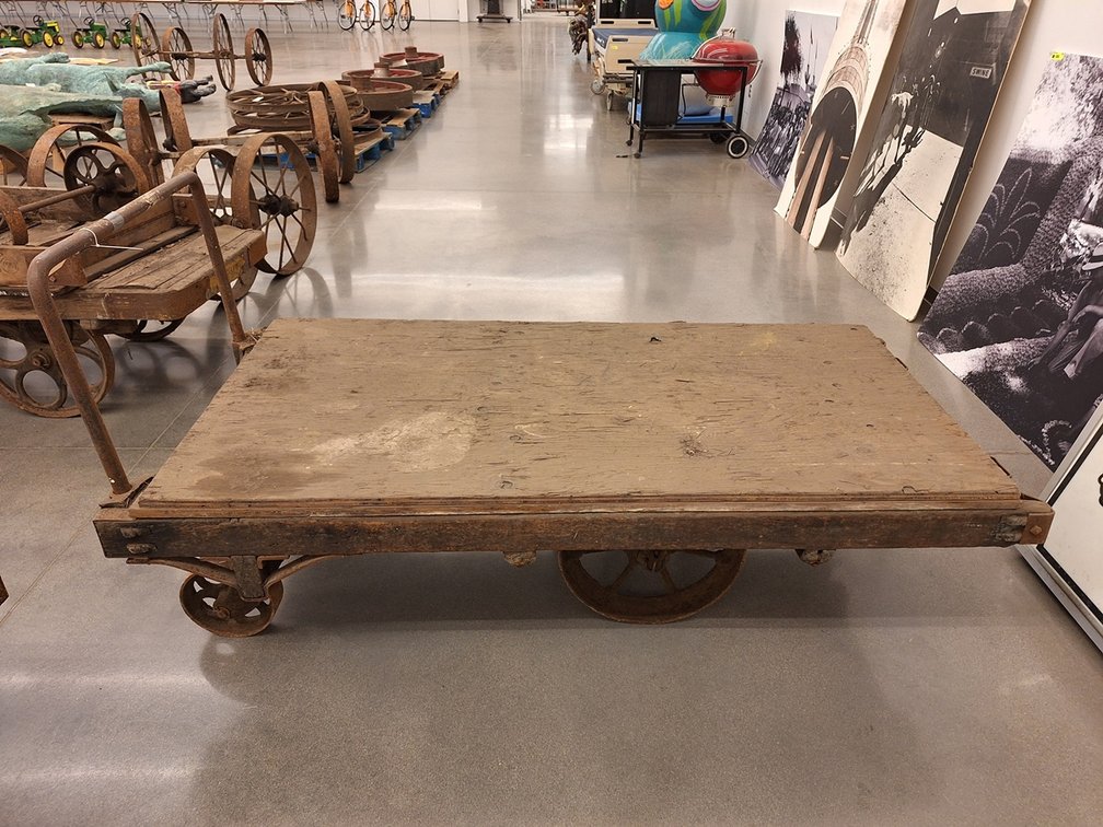 Vintage Wood/Metal Carts, 72"x36"