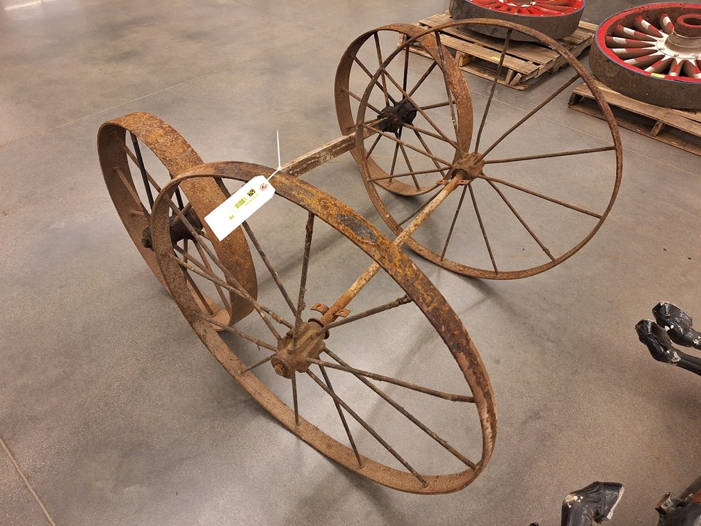 Metal Wagon Wheels/Axels, 40" and 47" Wide, 29" and 35" Wheels