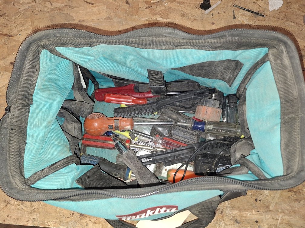 Assorted Tools in Tool Bag