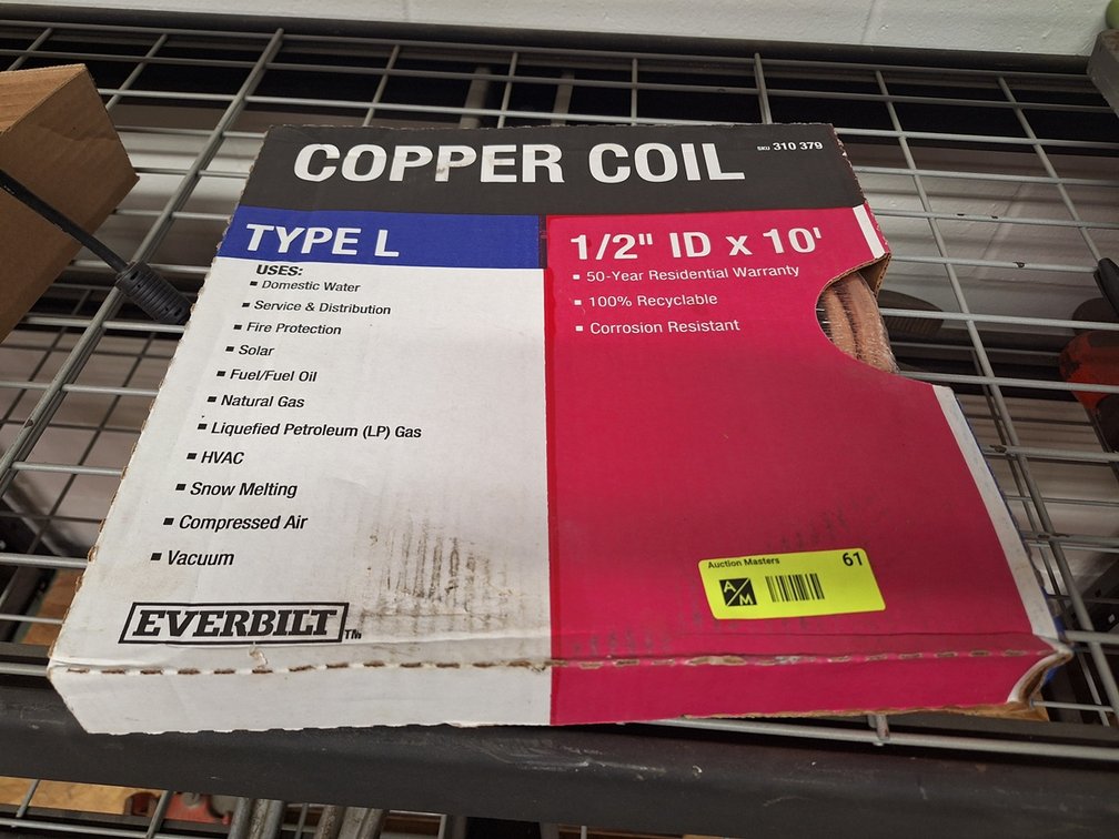 Copper Coil Type L 1/2"x10'