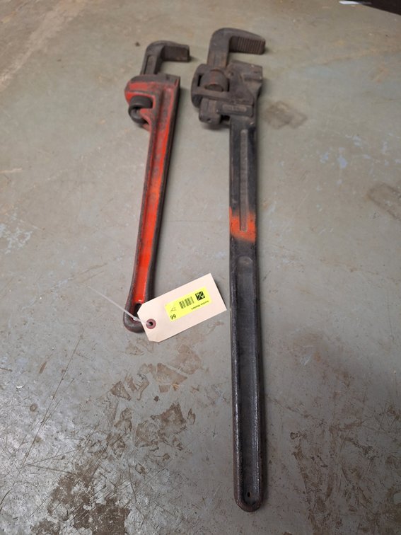 2 Pipe Wrenches, 24" & 32"