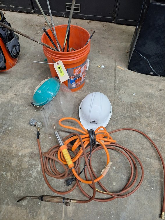 Assorted in Bucket, Hard Hats and More