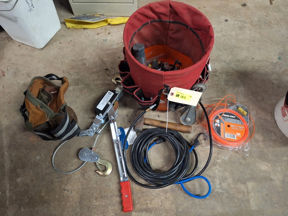 Assorted in Bucket, Come-a-long and More
