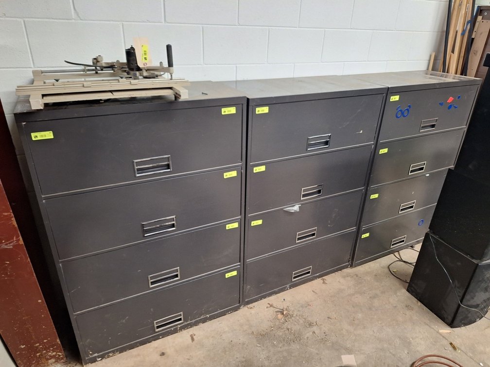 3 Lateral File Cabinets, 53"