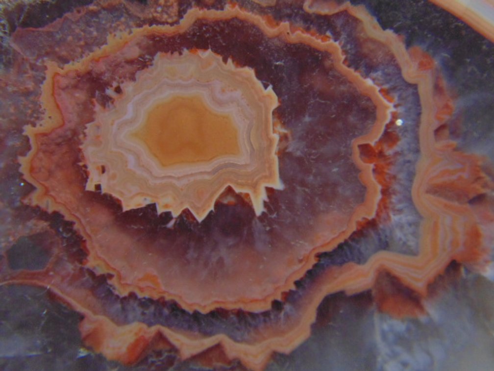 A 6.5 oz face polished Lake Superior Agate with nice banding