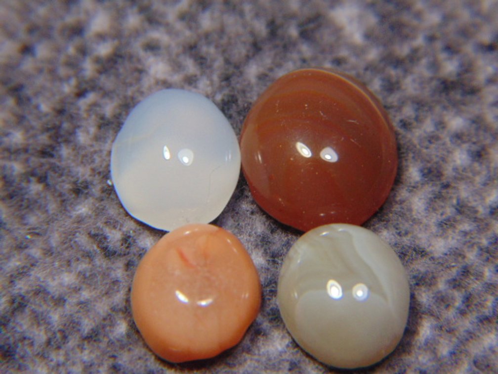 Four Lake Superior Agate cabs