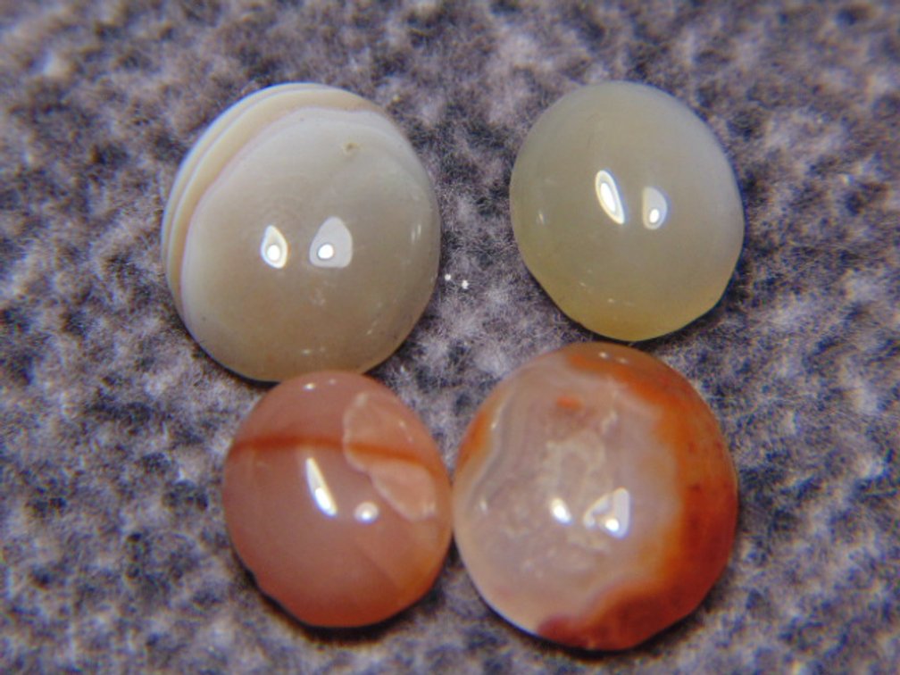 Four Lake Superior Agate cabs