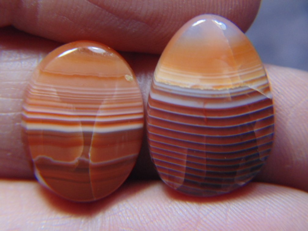 Two Lake Superior Agate cabs