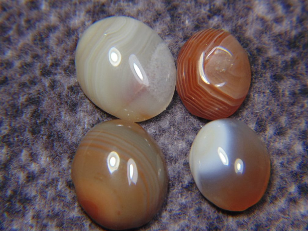 Four Lake Superior Agate cabs