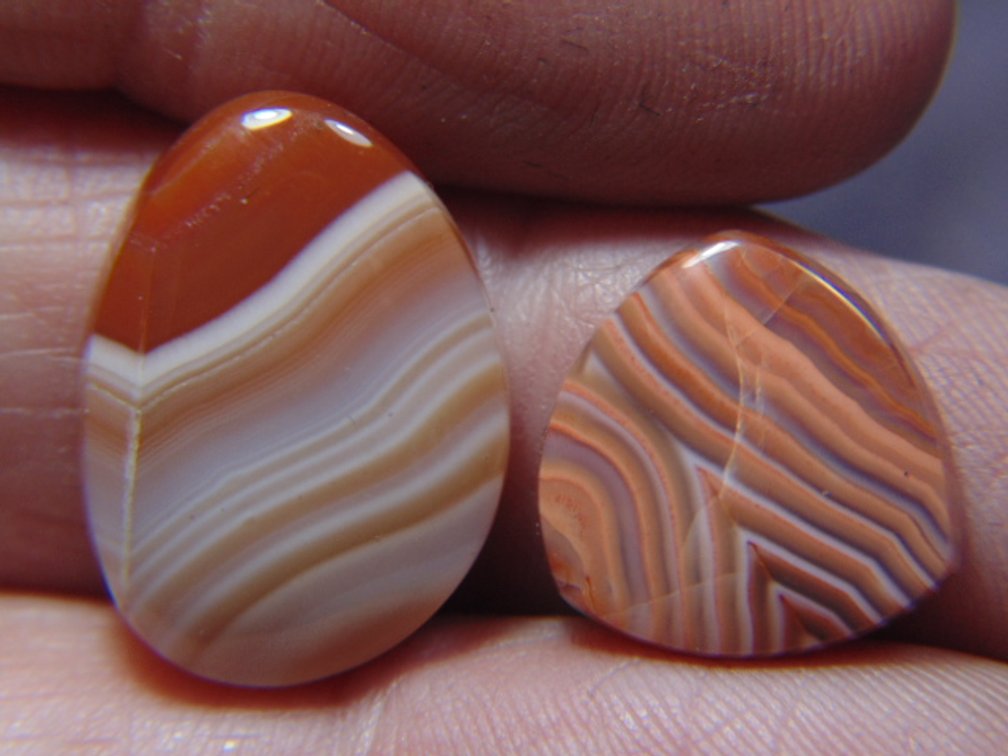 Two Lake Superior Agate cabs