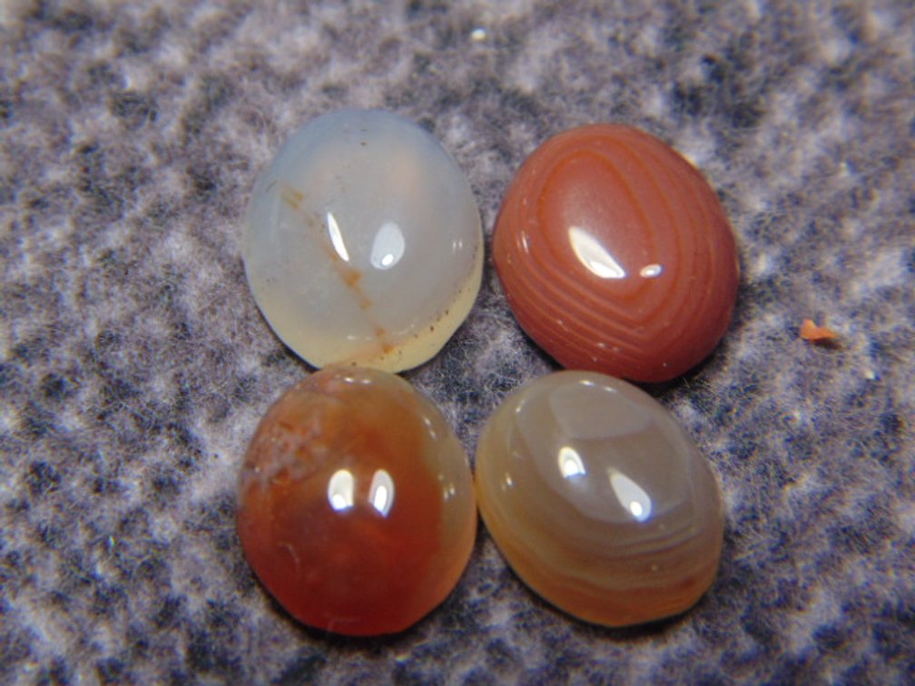 Four Lake Superior Agate cabs
