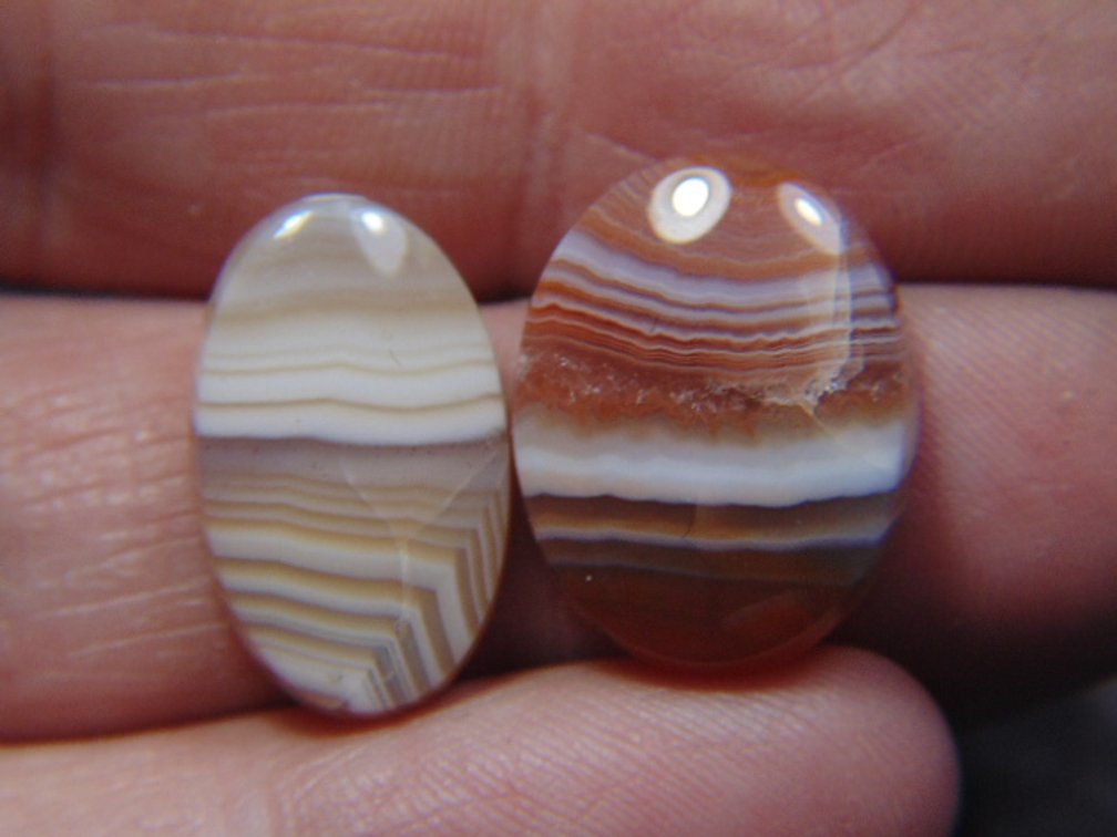 Two Lake Superior Agate cabs