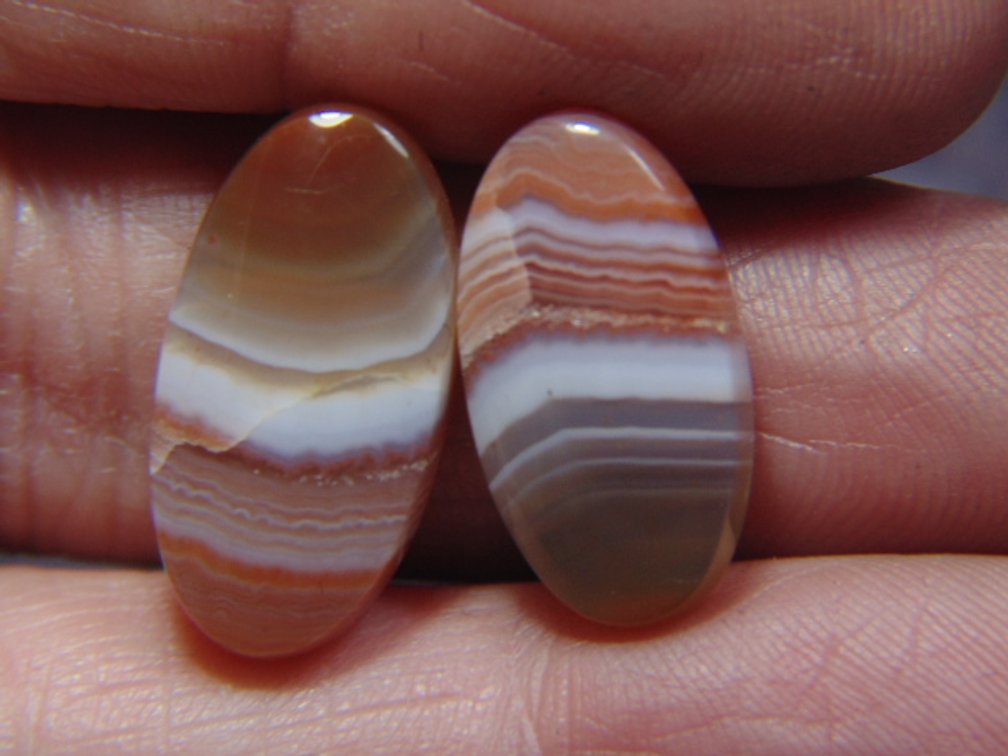 Two Lake Superior Agate cabs