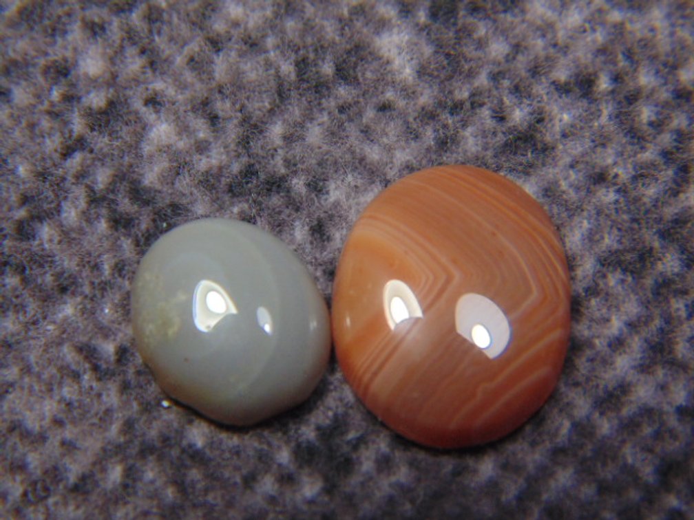 Two Lake Superior Agate cabs
