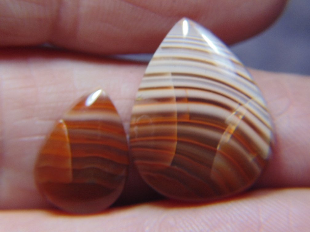 Two Lake Superior Agate cabs